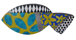 CERAMIC FISH SCULPTURE VERDE